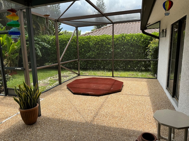 view of sunroom / solarium