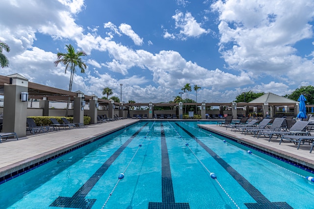 view of pool