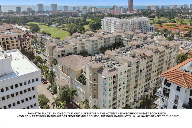 bird's eye view featuring a view of city