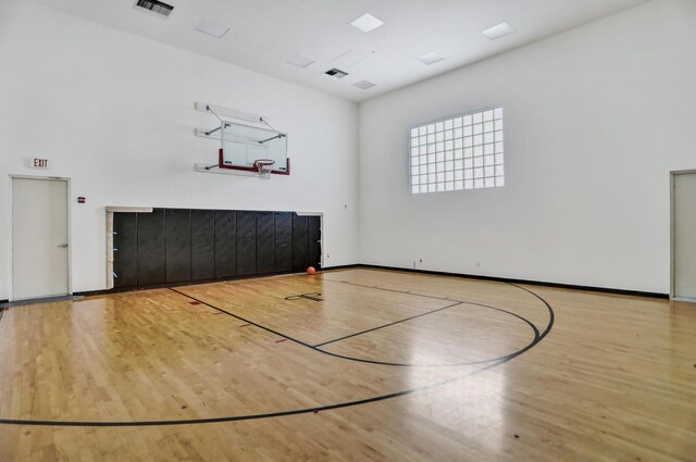 view of basketball court