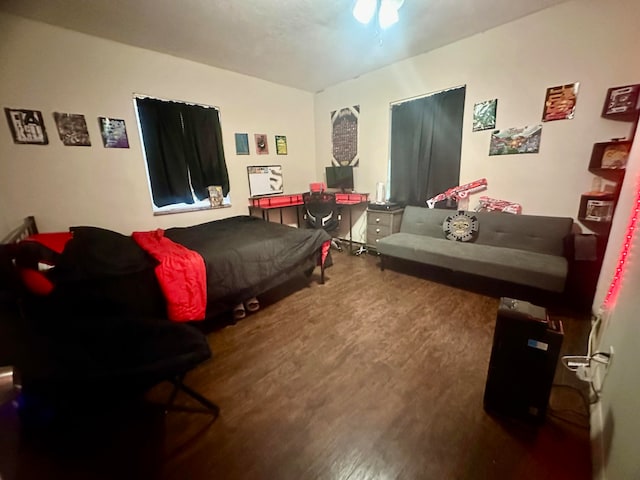 living room featuring hardwood / wood-style flooring