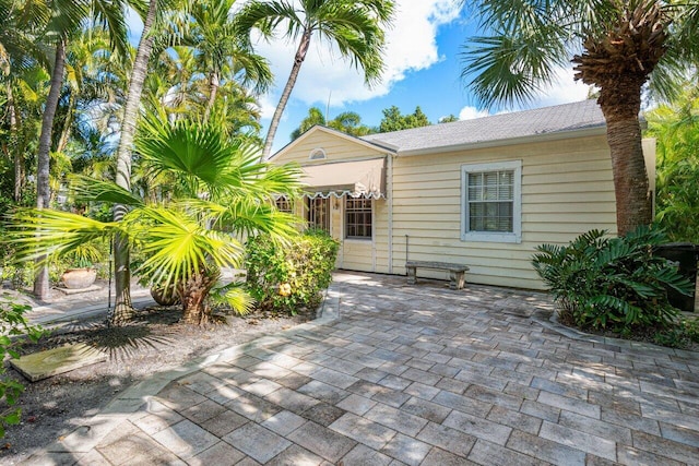 rear view of property with a patio