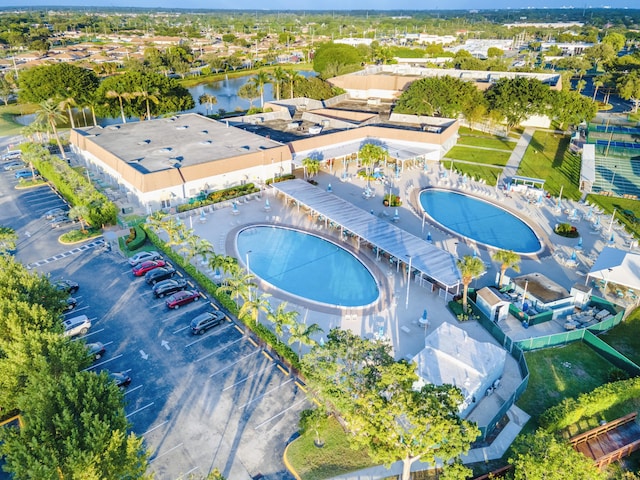 birds eye view of property