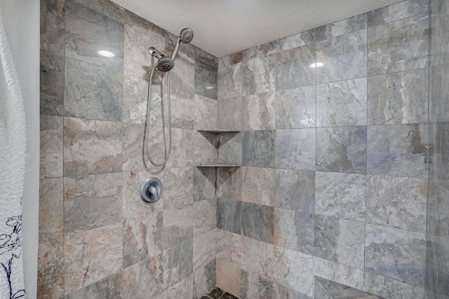 room details with tiled shower