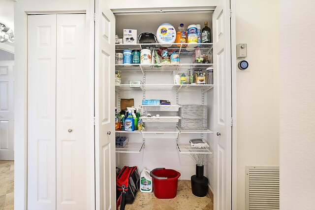 view of pantry