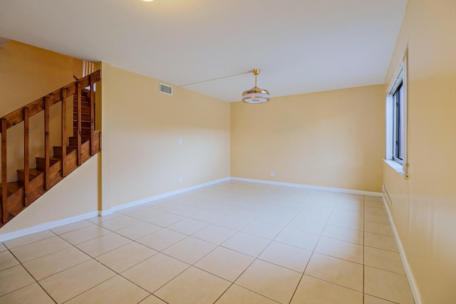 view of tiled spare room