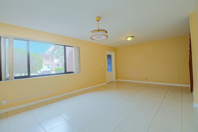 view of tiled empty room