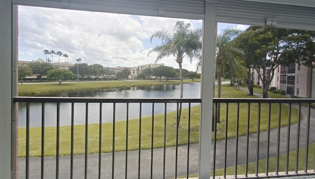 view of water feature