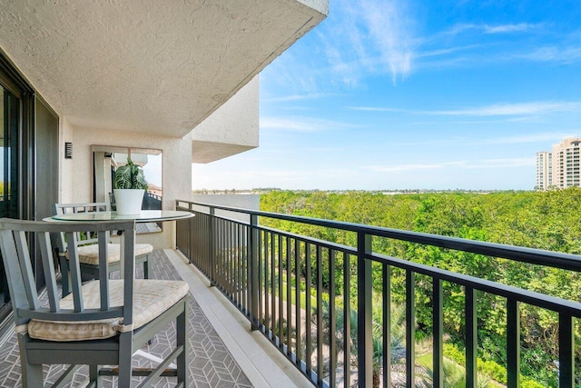 view of balcony