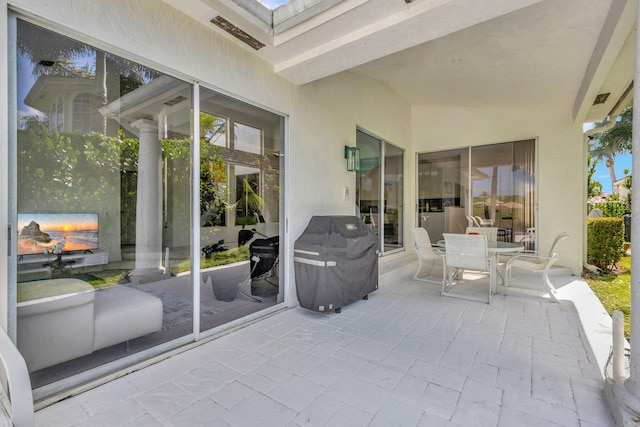 view of patio / terrace with grilling area