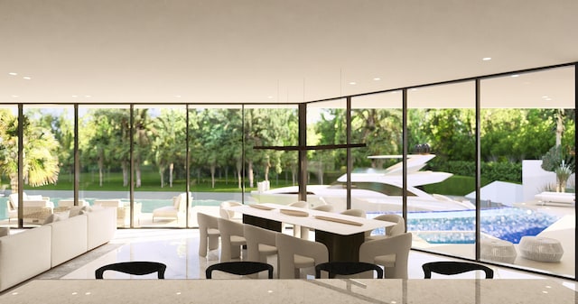 sunroom with a wealth of natural light