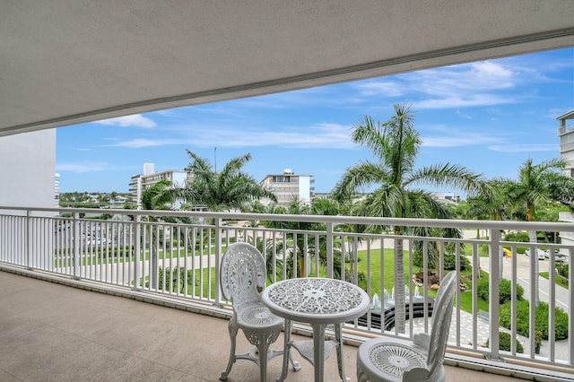 view of balcony