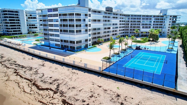 exterior space with a community pool