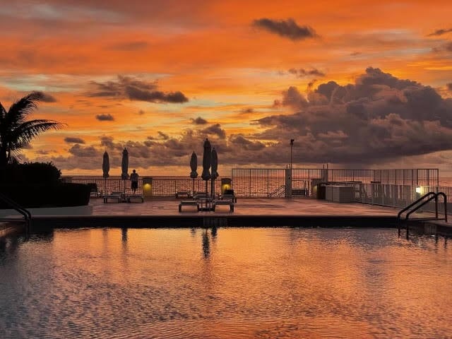 view of water feature