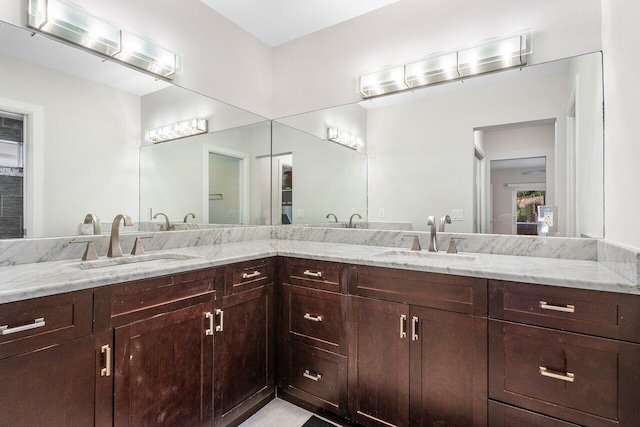 bathroom with vanity