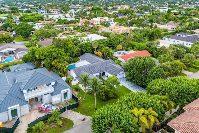 drone / aerial view featuring a residential view