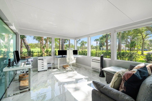 sunroom / solarium with a wealth of natural light