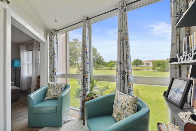 view of sunroom