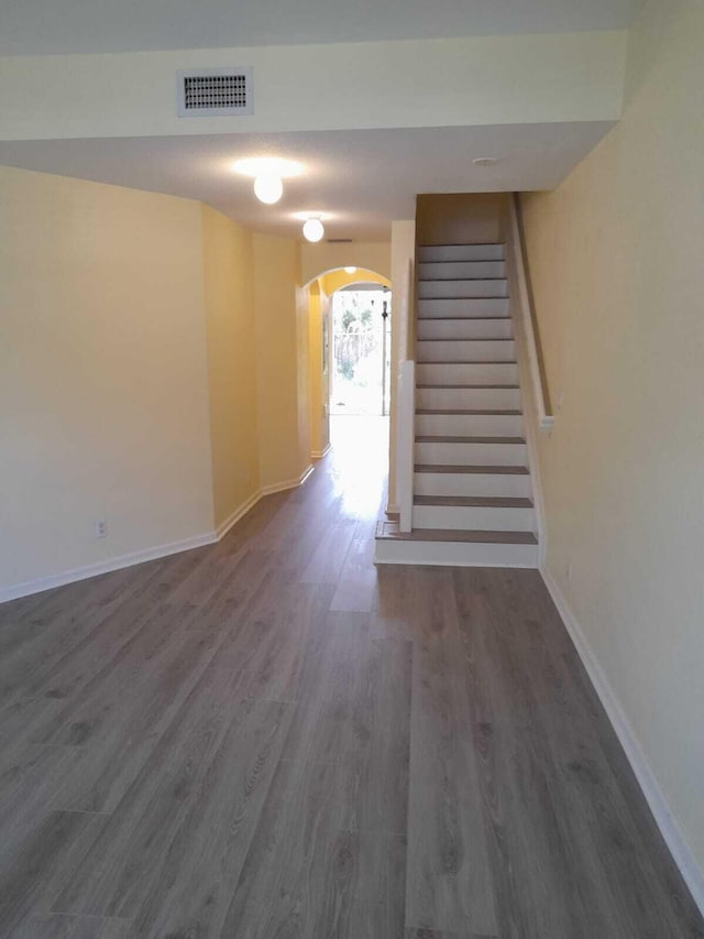 interior space featuring hardwood / wood-style flooring