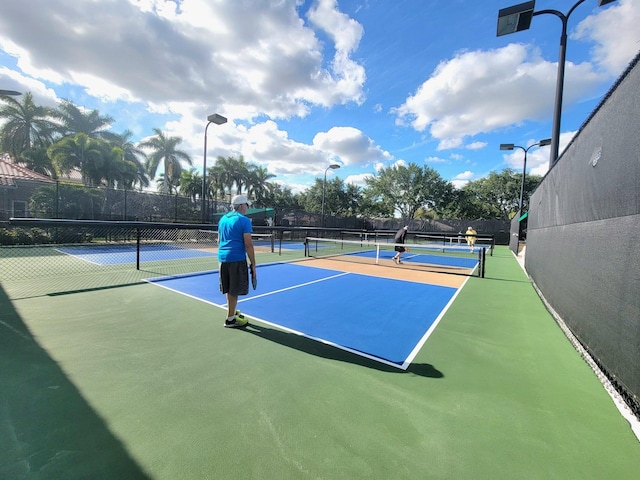 view of sport court