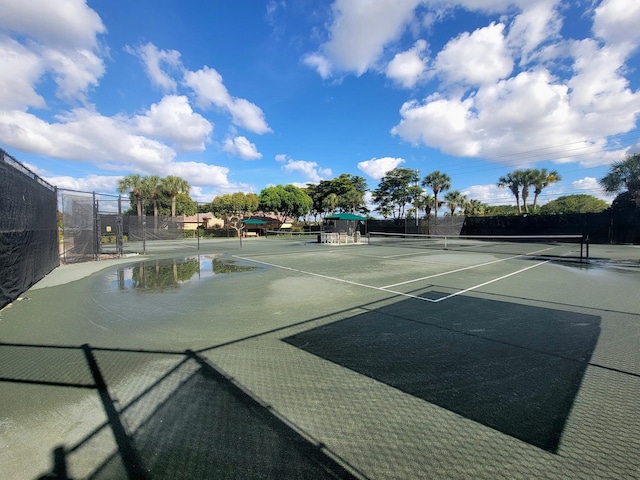 view of sport court