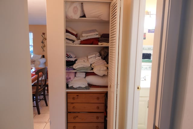 view of closet