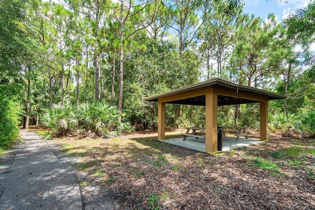 view of home's community with a gazebo