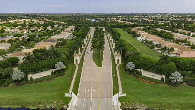 drone / aerial view featuring a residential view