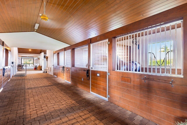 view of horse barn