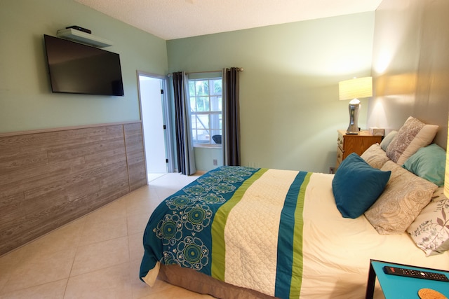 view of tiled bedroom