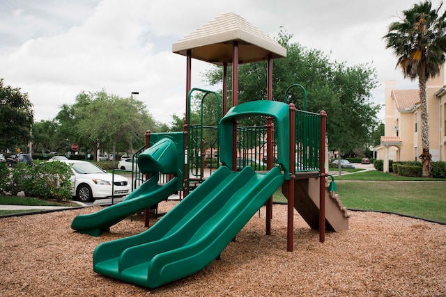 view of jungle gym