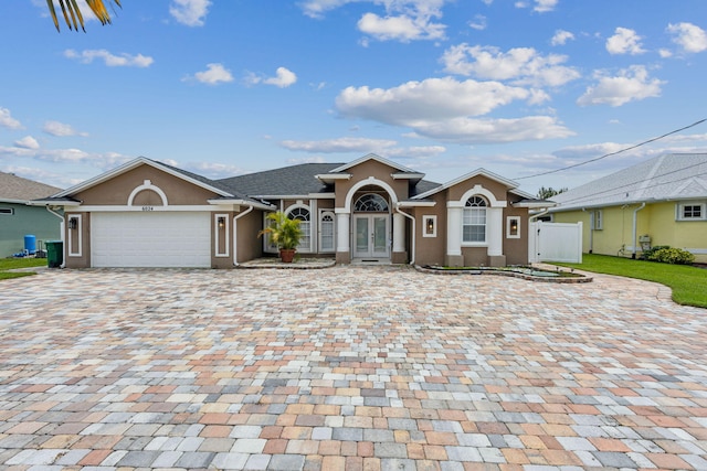 ranch-style house with a garage