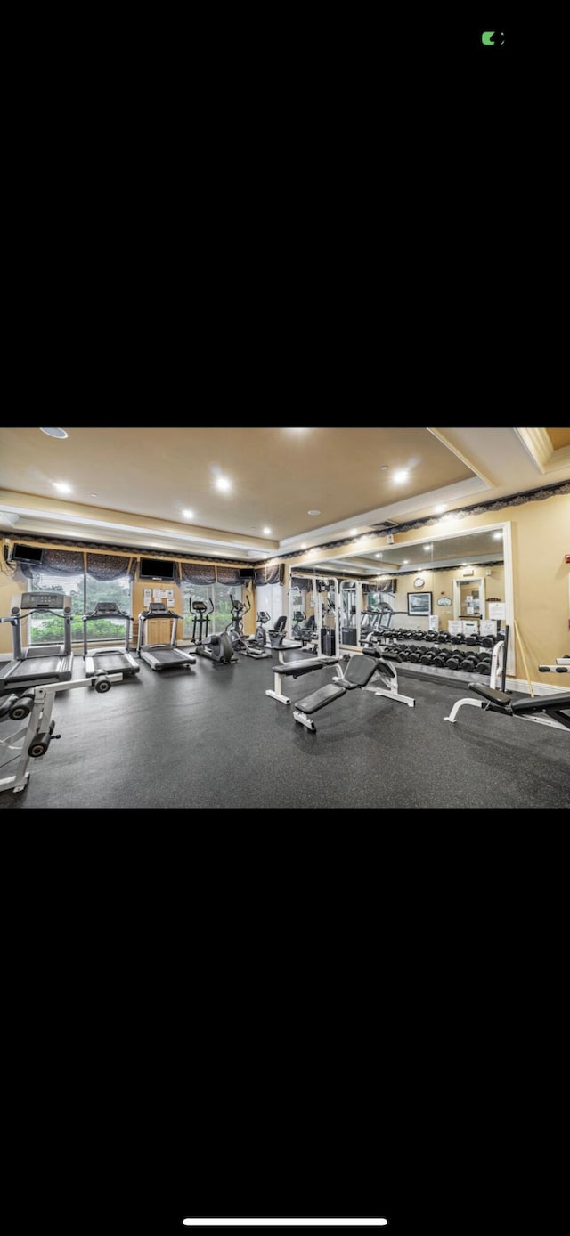 view of workout area