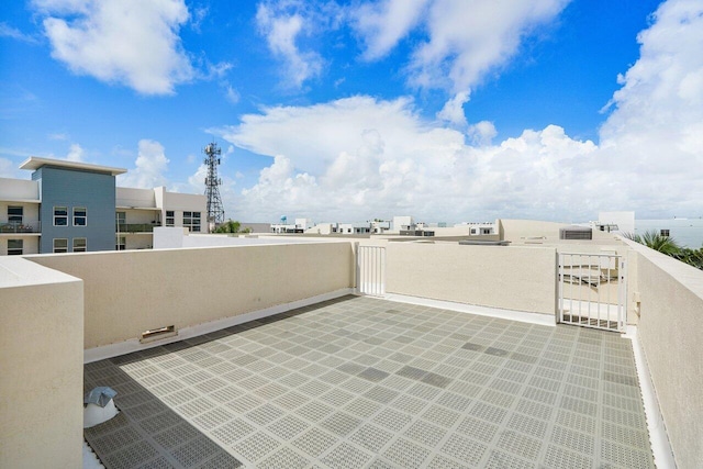 view of patio / terrace with a balcony