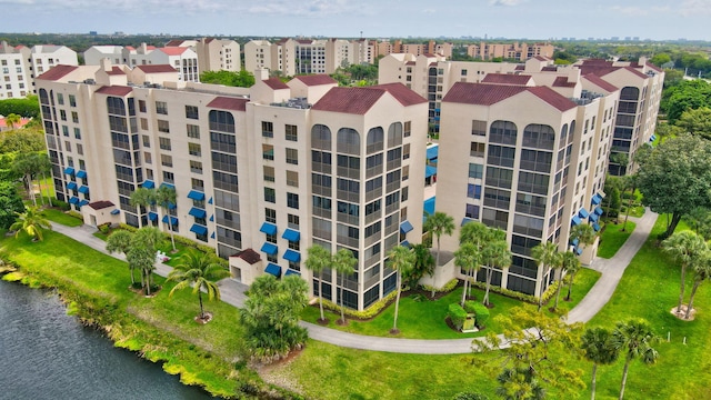 view of property with a water view