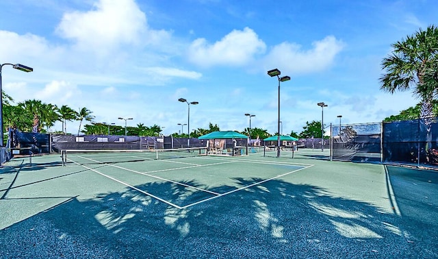 view of tennis court