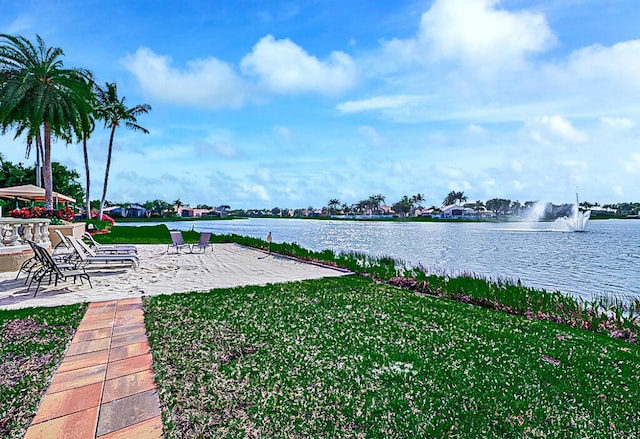 view of water feature