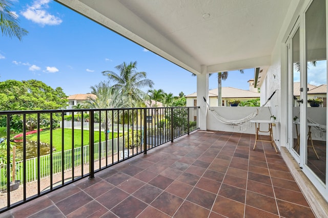 view of balcony