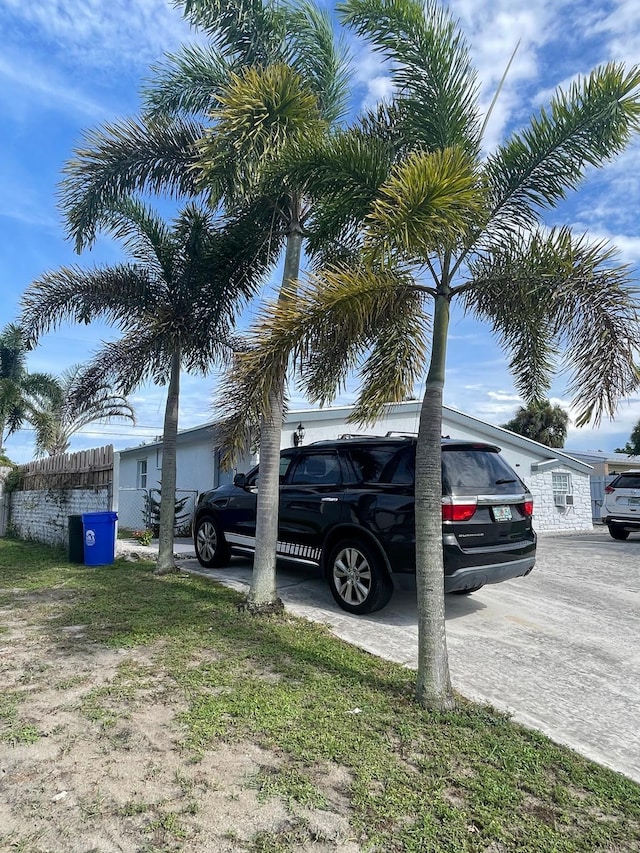 exterior space featuring fence