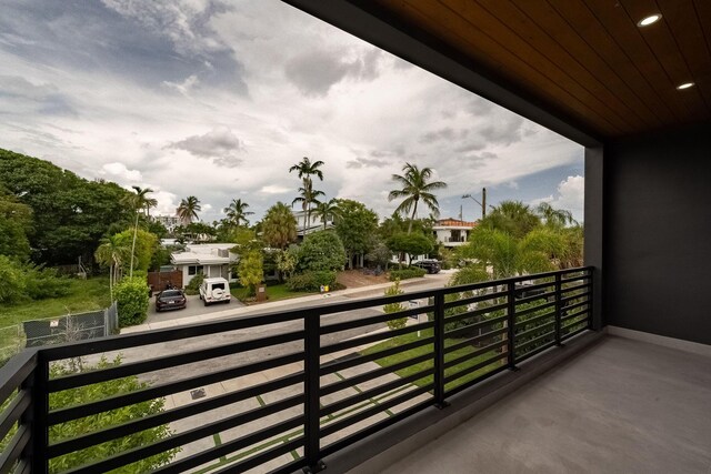 view of balcony