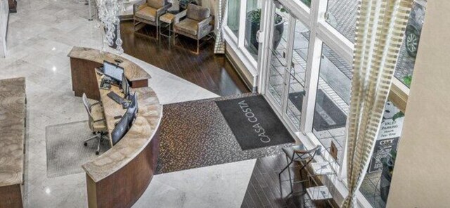 interior details featuring tile patterned floors