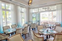 dining room featuring vaulted ceiling