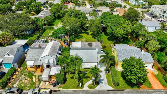 drone / aerial view featuring a residential view