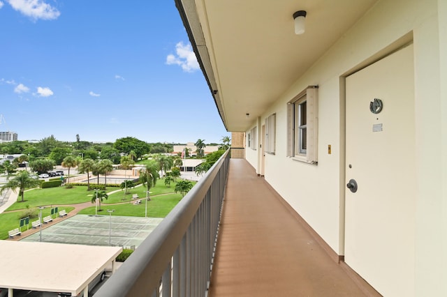 view of balcony