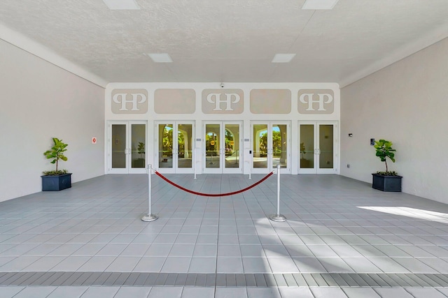 view of patio featuring french doors