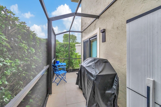 view of sunroom