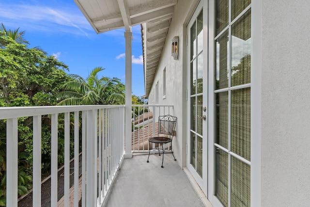 view of balcony