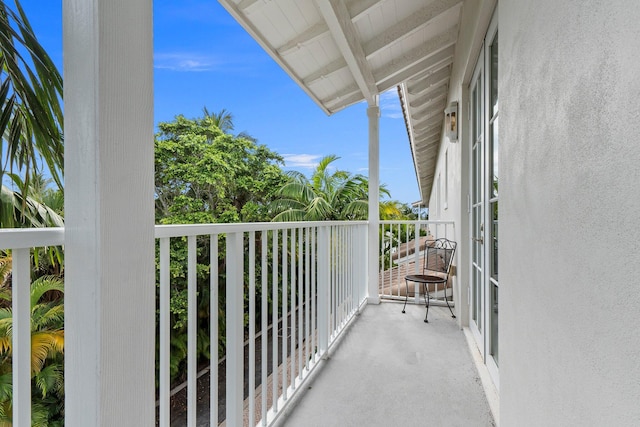 view of balcony