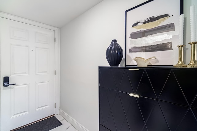 interior space featuring tile patterned floors