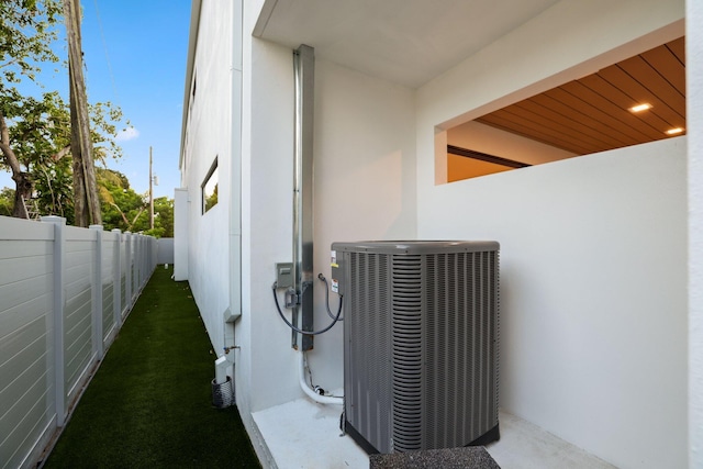 exterior space with central AC unit